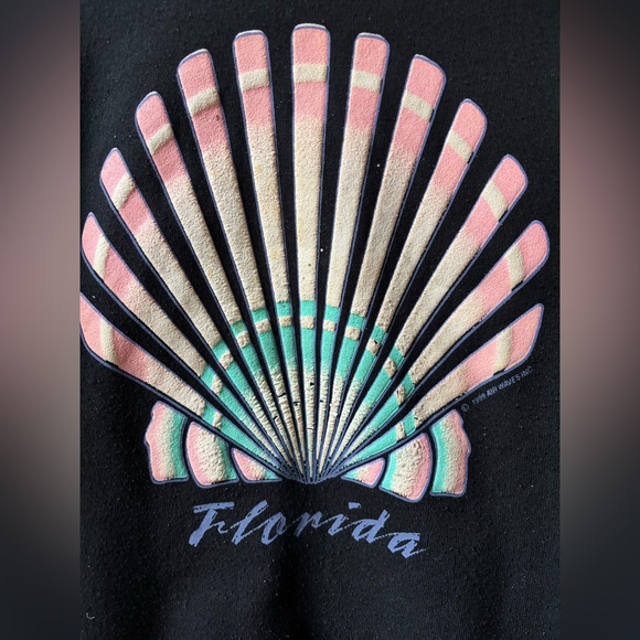 Vintage Florida 90s Puffy Paint Sweatshirt - Picture 2 of 4